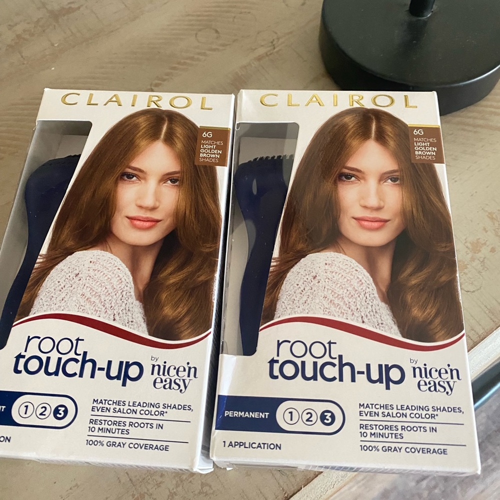 2-for-1! Clairol Root Touch-Up Permanent Hair Color Creme, 6G Light Golden Brown